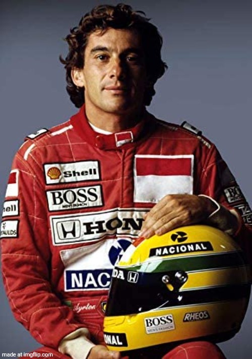 recognising one of the most famous f1 drivers in history | image tagged in ayrton senna | made w/ Imgflip meme maker