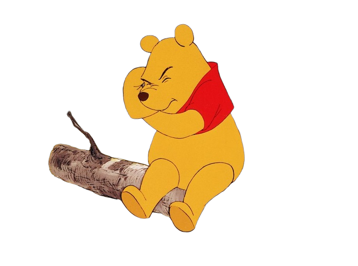 Pooh bear thinking Blank Meme Template