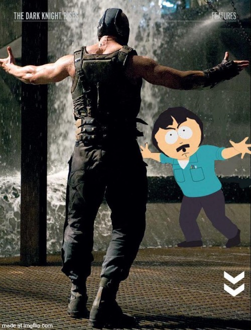 Bane & Randy Marsh | image tagged in bane randy marsh | made w/ Imgflip meme maker