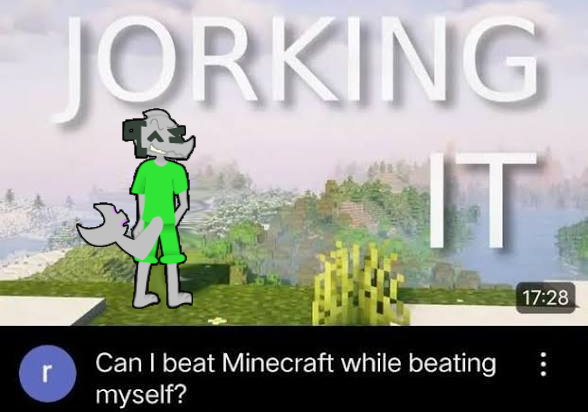 Can I beat Minecraft while beating myself Zap Blank Meme Template