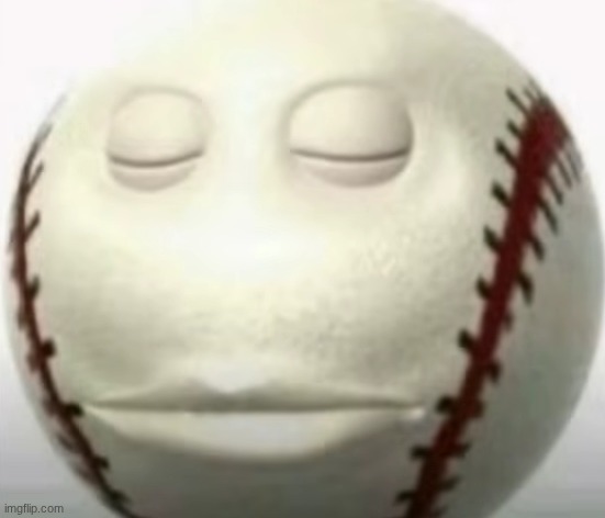 baseball trying not to laugh | image tagged in baseball trying not to laugh | made w/ Imgflip meme maker