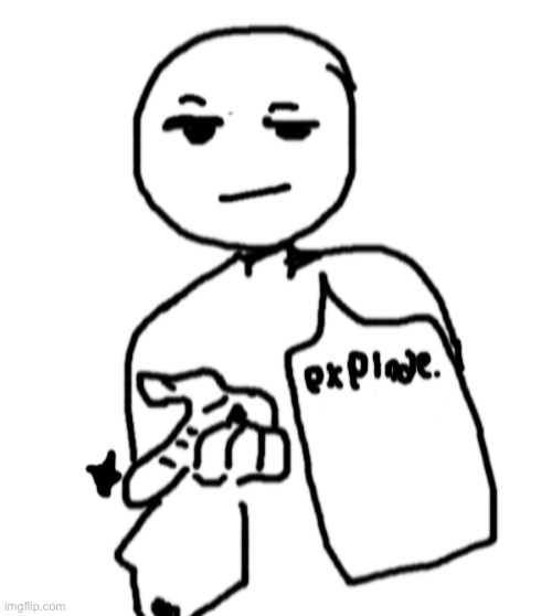High Quality Explode. Blank Meme Template