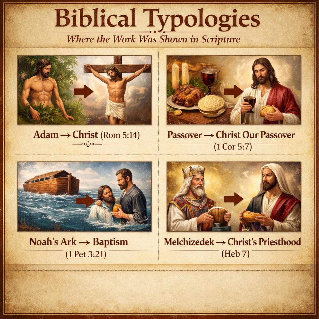 C. Any 100% authentic “TYPOLOGIES”, where “the work was shone” t Blank Meme Template