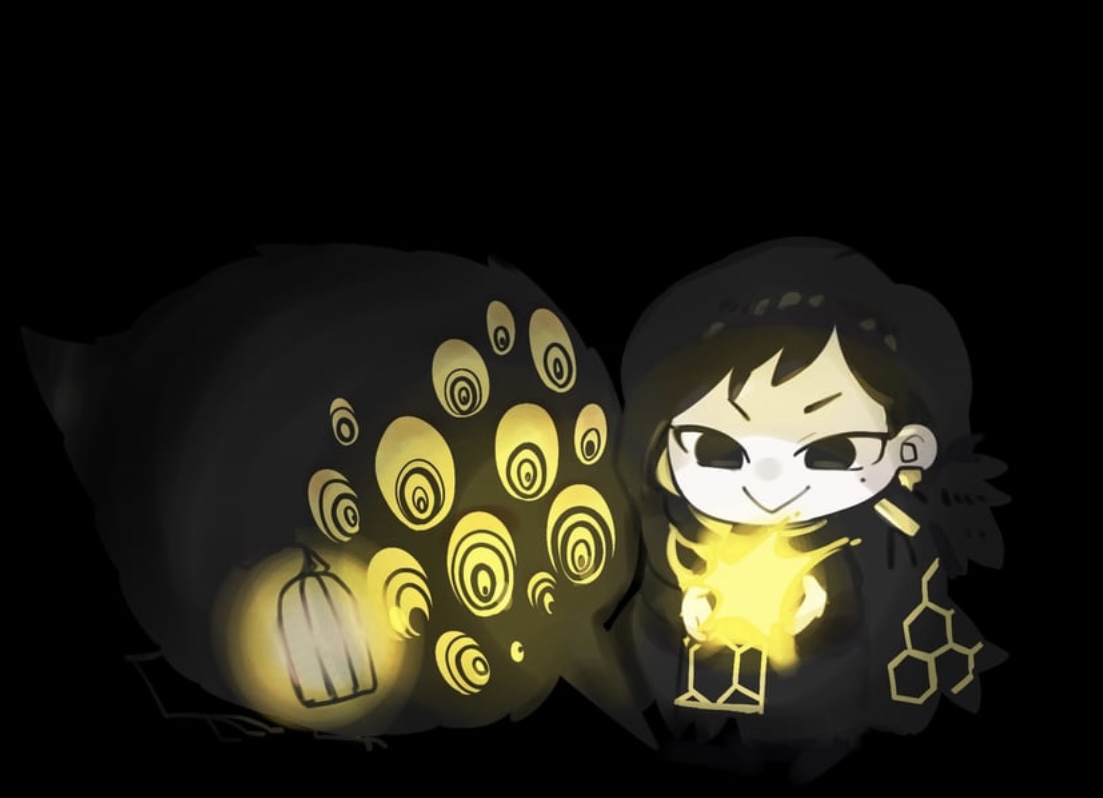 binah and the bird Blank Meme Template