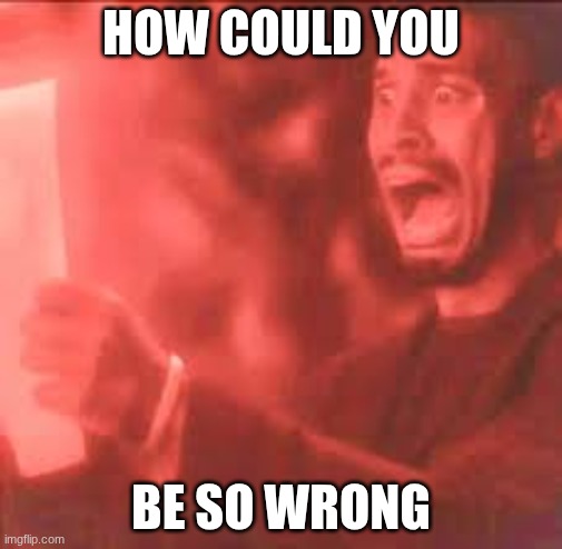 HOW COULD YOU BE SO WRONG | made w/ Imgflip meme maker