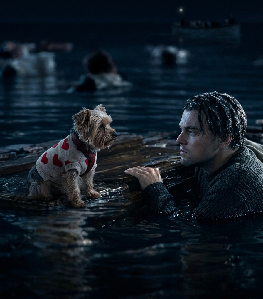 My dog and me Blank Meme Template