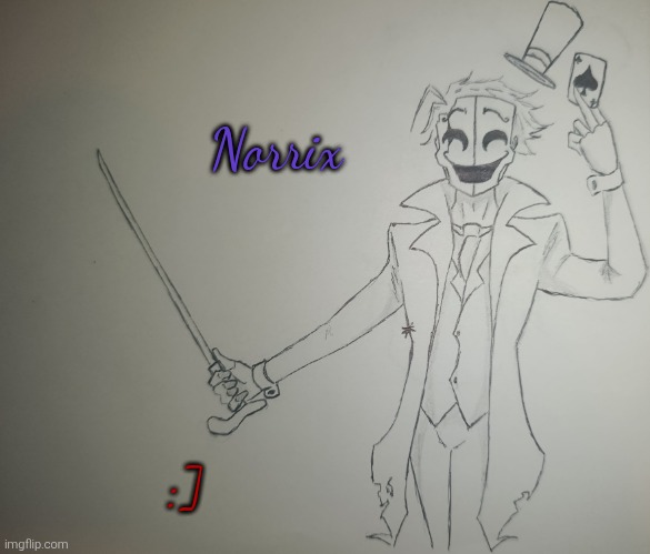 Norrix (request from Diligence_and_velmore ) 10k creations wooohooooooo | Norrix; :] | image tagged in norrix | made w/ Imgflip meme maker