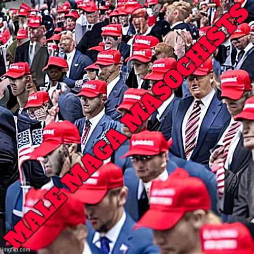 MALE MAGA MASOCHISTS | MALE MAGA MASOCHISTS | made w/ Imgflip meme maker