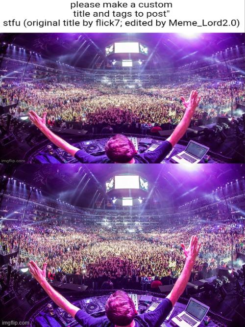 Dj crowd shot | image tagged in dj crowd shot | made w/ Imgflip meme maker