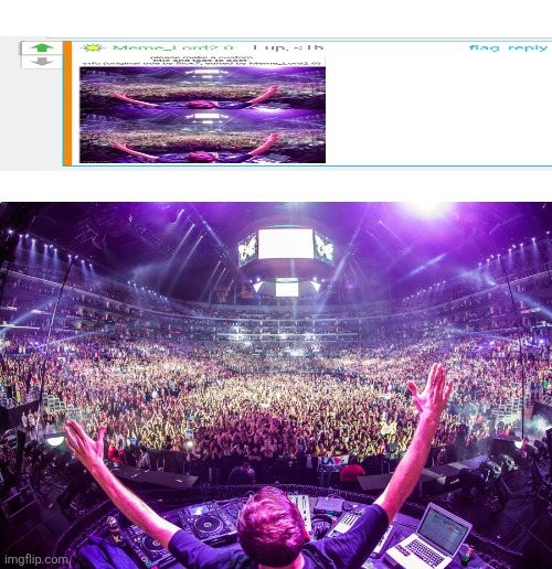 Dj crowd shot | image tagged in dj crowd shot | made w/ Imgflip meme maker