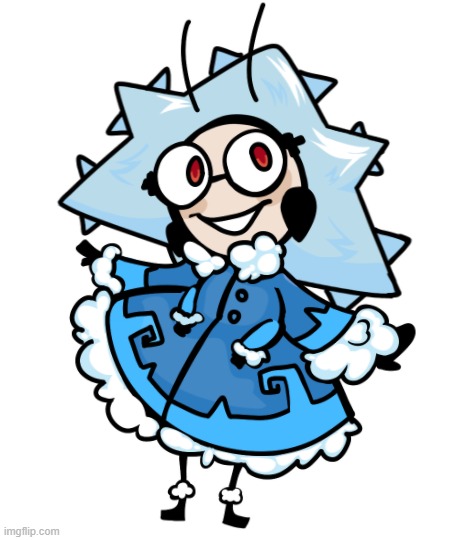Mme. Brot in a winter outfit! (Wig inspired after The Koch Snowflake) | made w/ Imgflip meme maker