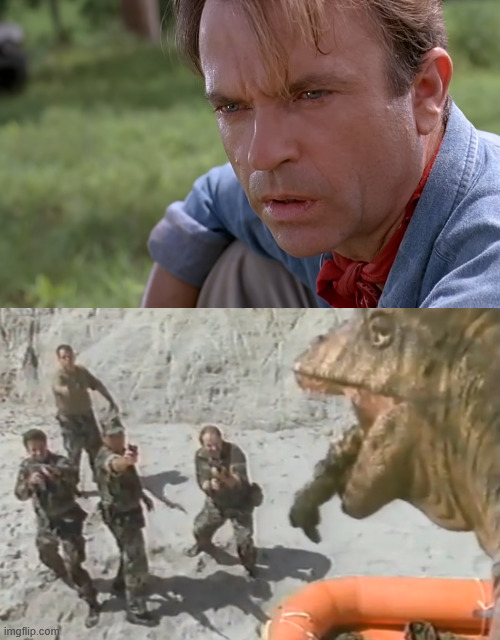 jurassic park kinda Blank Meme Template