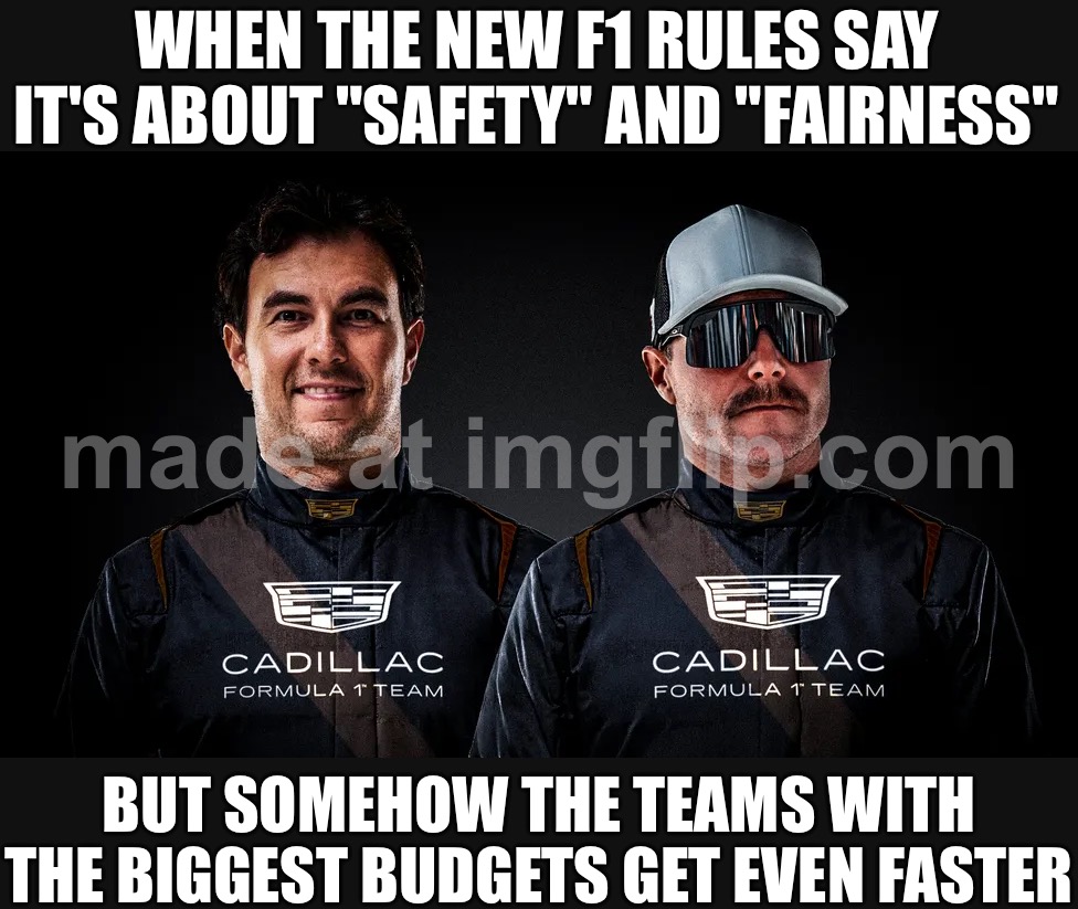WHEN THE FIA SAYS IT’S “FOR SAFETY”; BUT IT’S REALLY TO KEEP THE RICH TEAMS RICH | WHEN THE NEW F1 RULES SAY IT'S ABOUT "SAFETY" AND "FAIRNESS"; BUT SOMEHOW THE TEAMS WITH THE BIGGEST BUDGETS GET EVEN FASTER | image tagged in f1,inequality,motorsport,racing,safety first,rich | made w/ Imgflip meme maker