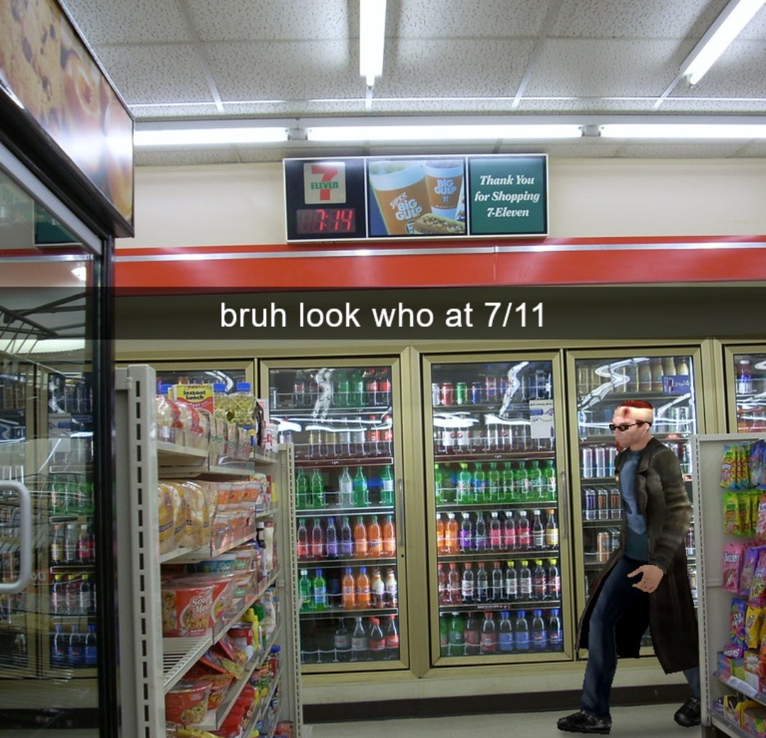 Look who at 7/11 Blank Meme Template