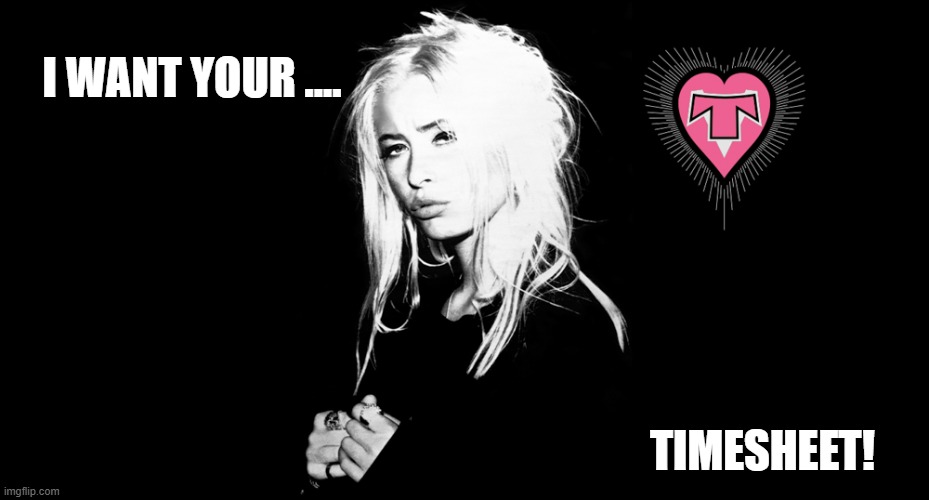 Transvision Vamp TImesheet Reminder | I WANT YOUR .... TIMESHEET! | image tagged in transvision vamp timesheet reminder,timesheet meme,transvision vamp,meme,timesheet reminder | made w/ Imgflip meme maker