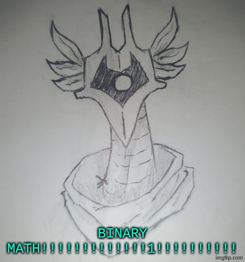 quick what's the operation 3-6 in binary | BINARY MATH!!!!!!!!!!!!!1!!!!!!!!!! | image tagged in hunter temp by shadowskul | made w/ Imgflip meme maker