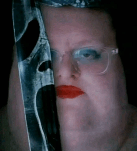 Scream but with a ft woman as scream. Blank Meme Template