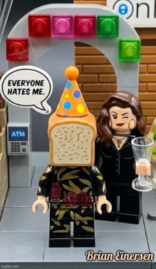 Self-Loafing | Brian Einersen | image tagged in fashion kartoon,dolce and gabbana,ai art,lego art,bread,brian einersen | made w/ Imgflip meme maker