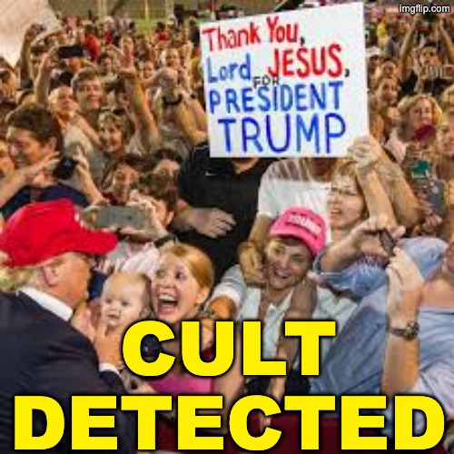 CULT
DETECTED | made w/ Imgflip meme maker