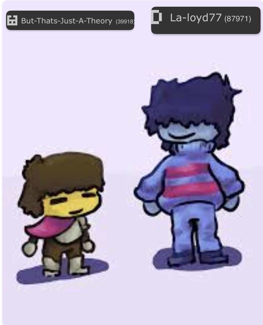 High Quality Muffinhead and La-loyd77 announcement template Blank Meme Template