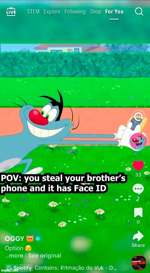 LMFAOOOO | image tagged in oggy and the cockroaches,oggy et les cafards | made w/ Imgflip meme maker