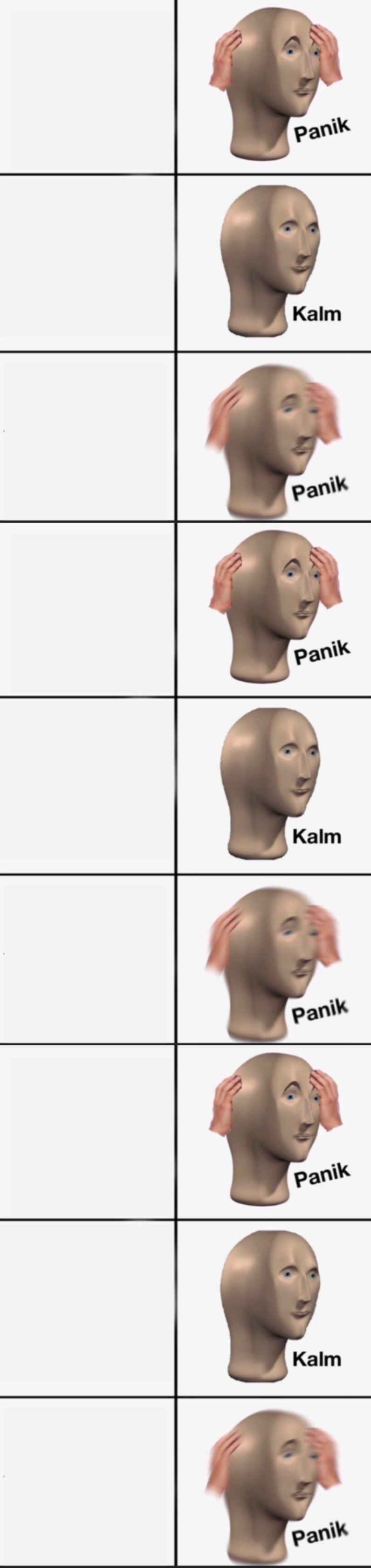 Panik Kalm Panik Ultra Extended Blank Meme Template