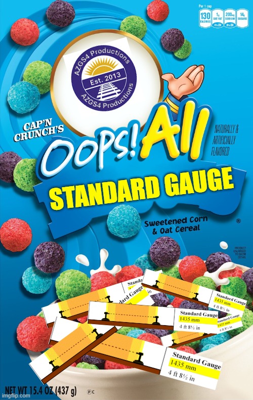 This YouTuber hates narrow gauge AND foreign railroads. He's a rage baiter. | STANDARD GAUGE | image tagged in oops all berries,foamer | made w/ Imgflip meme maker