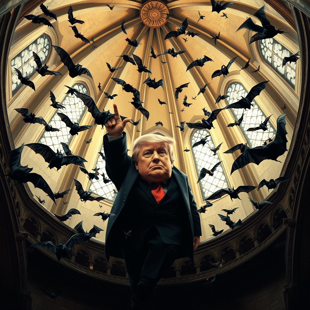 Trump has bats in his belfry. Senile dementia, crazy, insane. Blank Meme Template