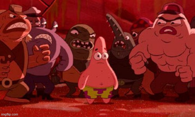 Patrick Star crowded | image tagged in patrick star crowded | made w/ Imgflip meme maker