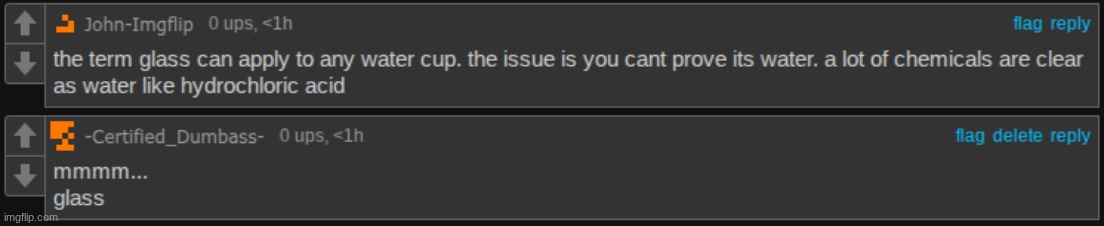 I read my comment in a bass boosted voice in my head | made w/ Imgflip meme maker