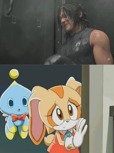 Cream the rabbit scared of who? (Your choice) Blank Meme Template