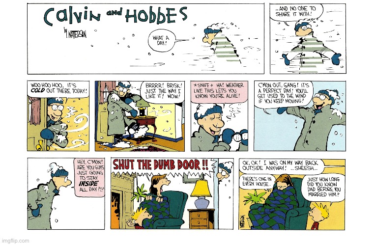 image tagged in calvin and hobbes,comics | made w/ Imgflip meme maker