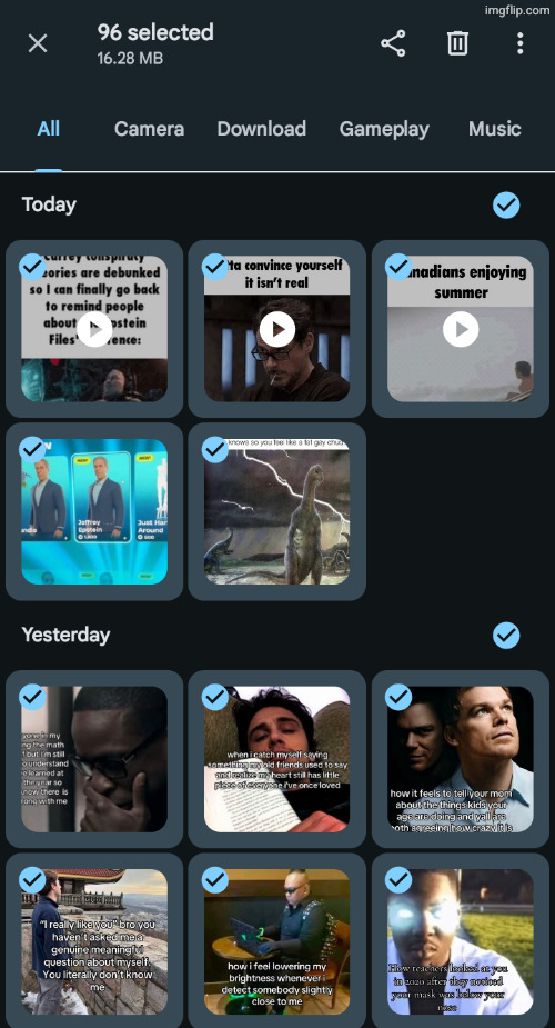 the urge to spam post them all at once | made w/ Imgflip meme maker