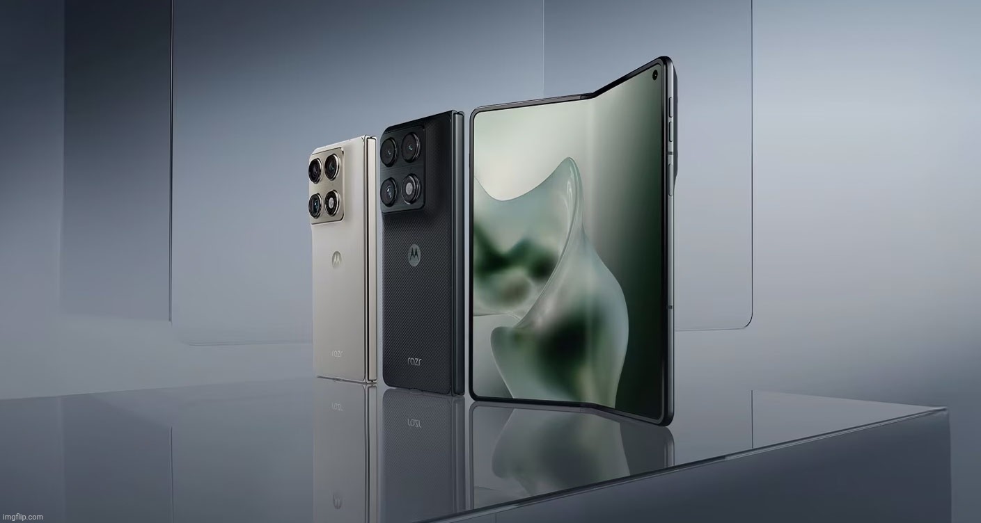 Meet The New Motorola RAZR Fold! | image tagged in motorola razr fold,motorola | made w/ Imgflip meme maker