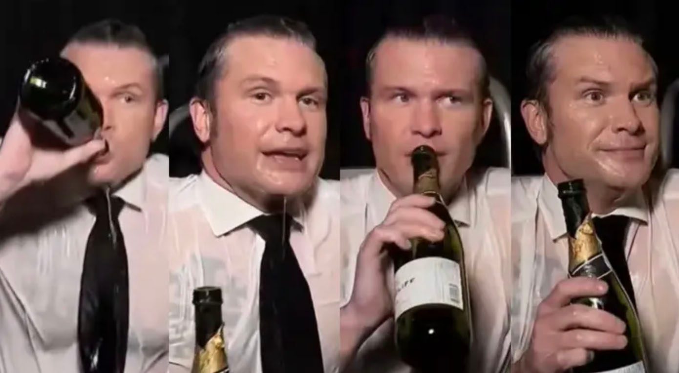 High Quality Hegseth Drunk Blank Meme Template