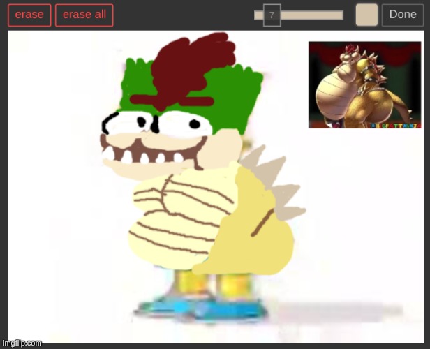 progress on fowser bart | made w/ Imgflip meme maker