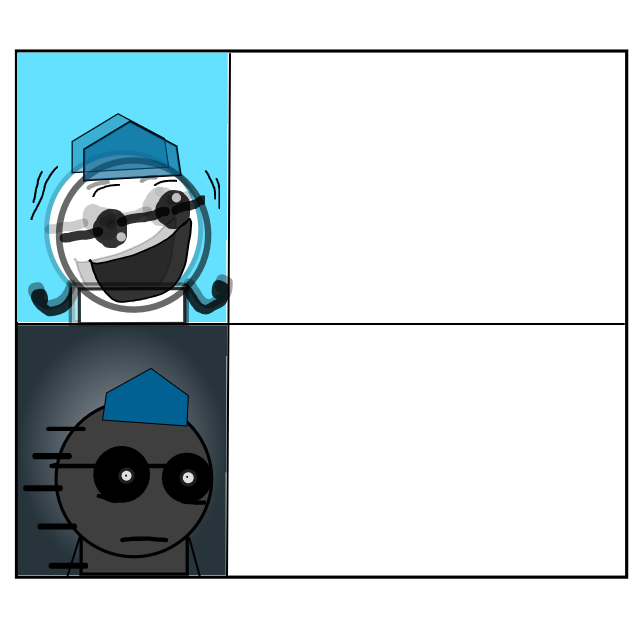 Paul's excitement and depression Blank Meme Template