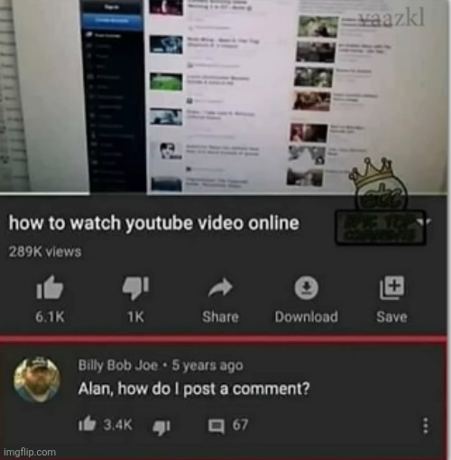 "how to read" aah video | image tagged in videos,youtube,comments,internet,funny,stupid | made w/ Imgflip meme maker