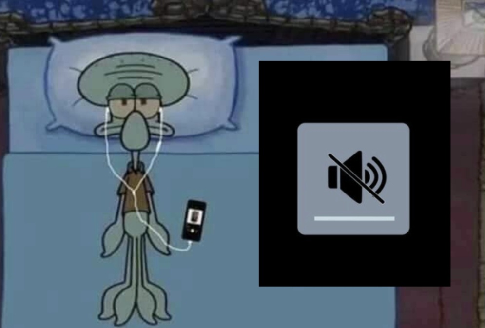 Squidward Music Off Blank Meme Template