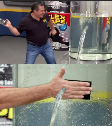 flex tape guy Blank Meme Template
