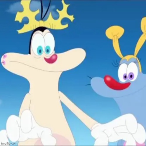 Goofy Olivia and Monica | image tagged in goofy,oggy and the cockroaches | made w/ Imgflip meme maker