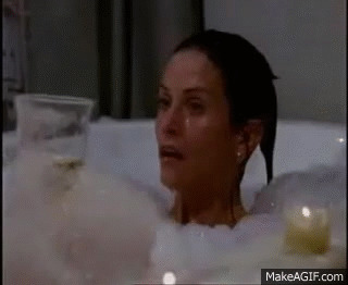 Monica Tub Blank Meme Template
