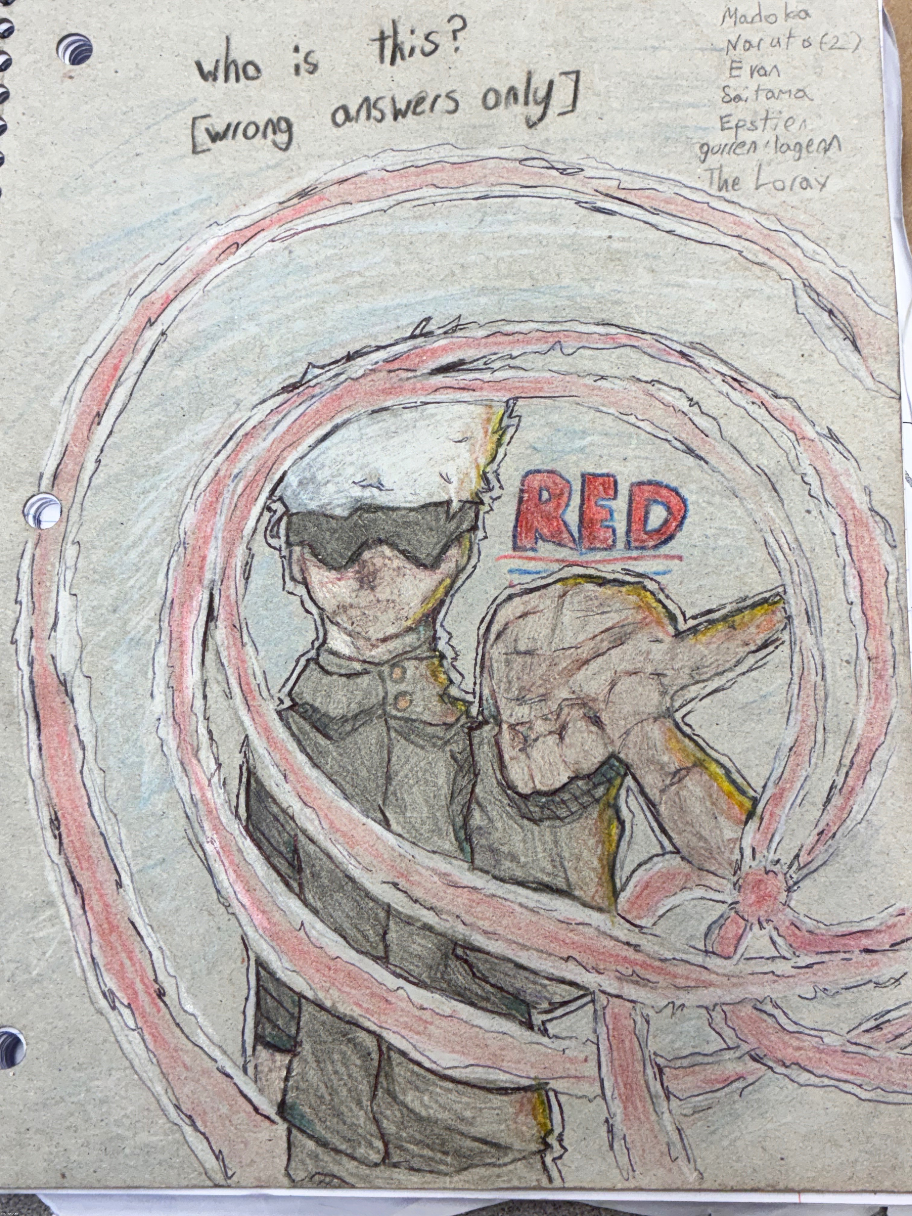 answers from my classmates in the corner | image tagged in drawing,stuff | made w/ Imgflip meme maker