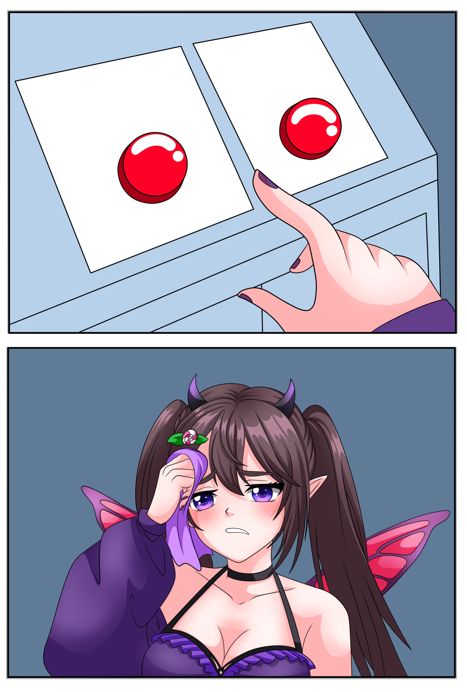 Lewd Lexi Two Choices Blank Meme Template