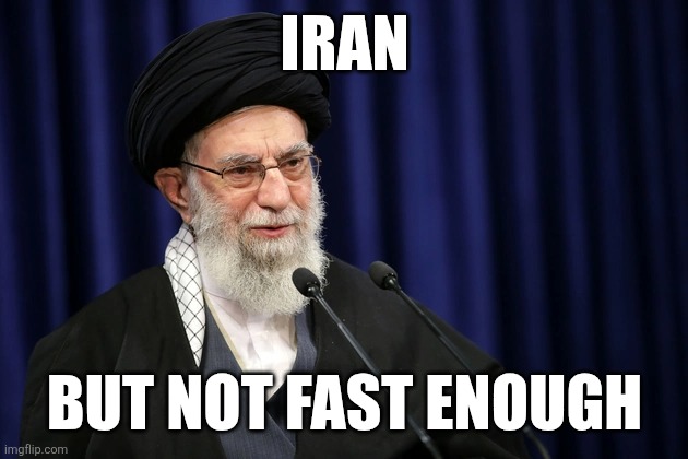 Exercise is key | IRAN; BUT NOT FAST ENOUGH | image tagged in running away | made w/ Imgflip meme maker