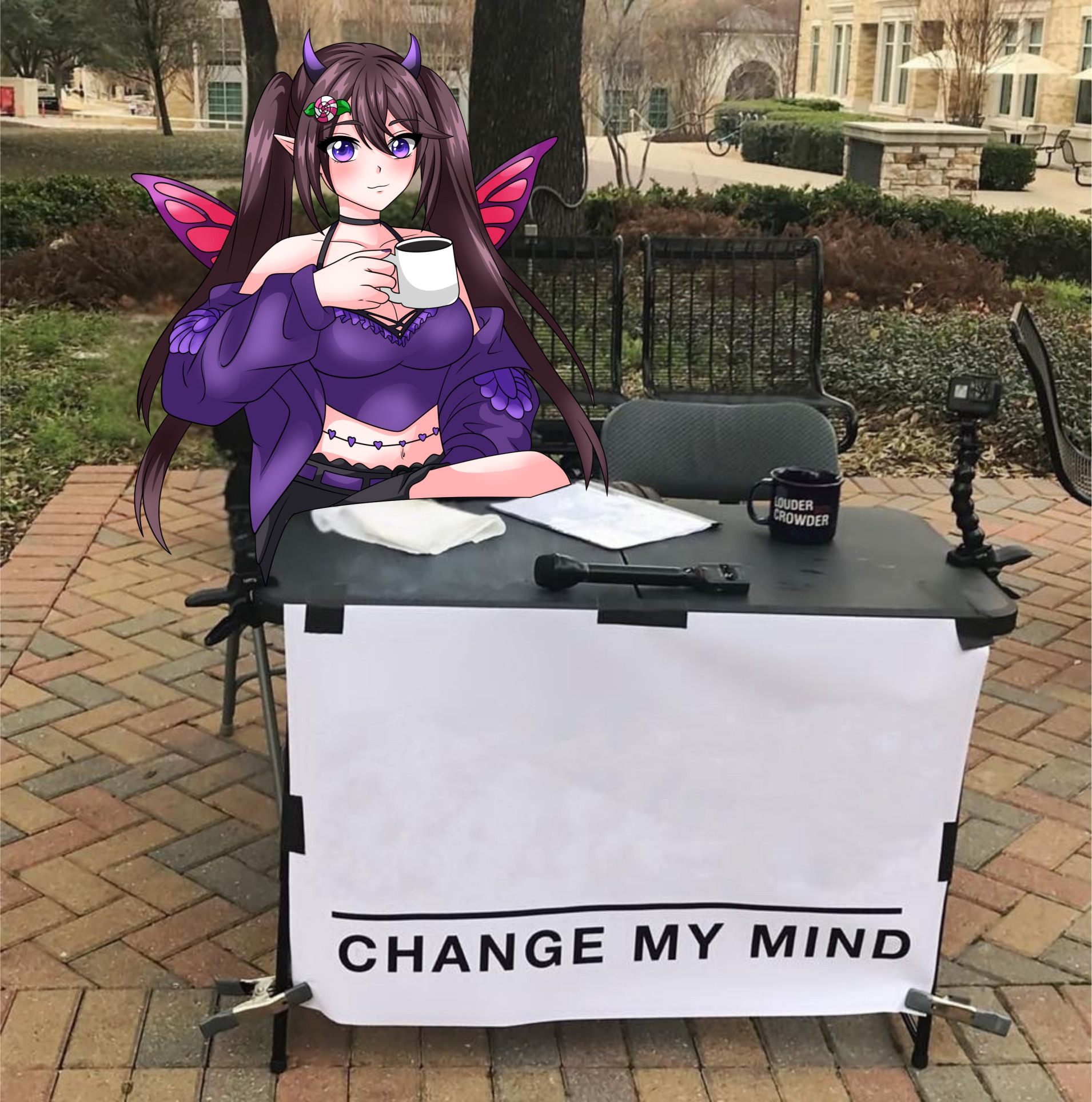 Lewd Lexi Change My Mind Blank Meme Template