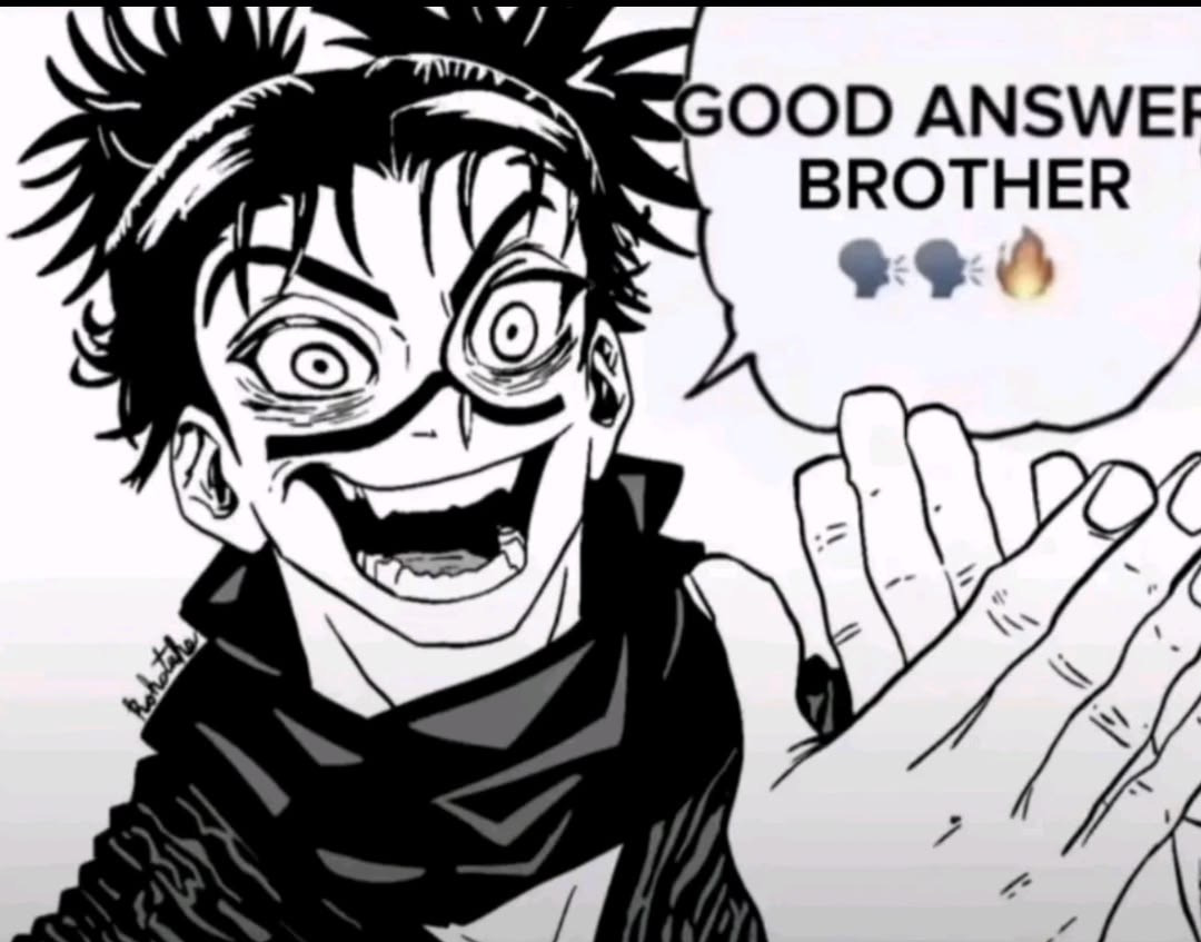 Choso Good Answer Brother Blank Meme Template