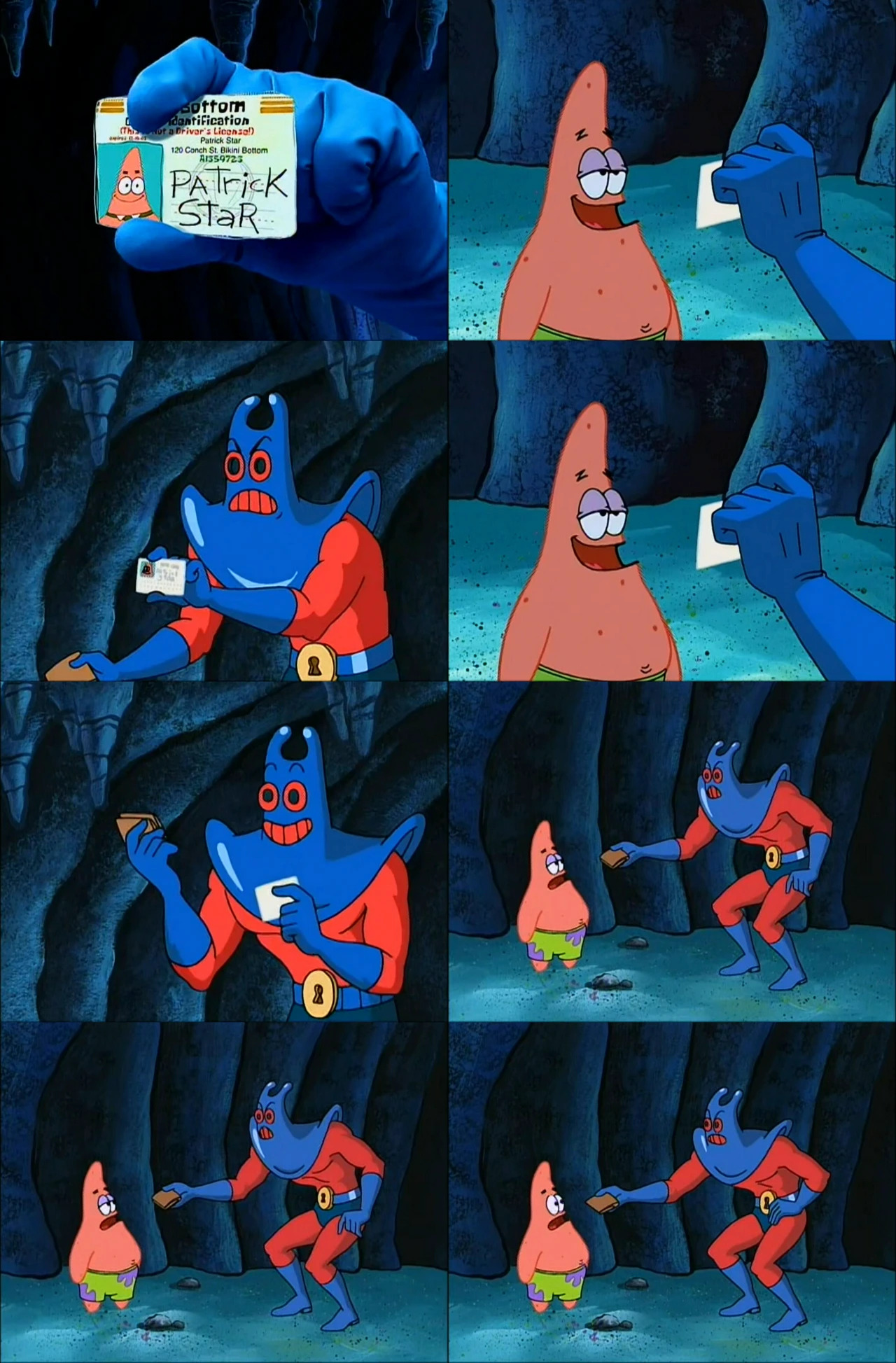 Patrick and Ray Man high quality Blank Meme Template