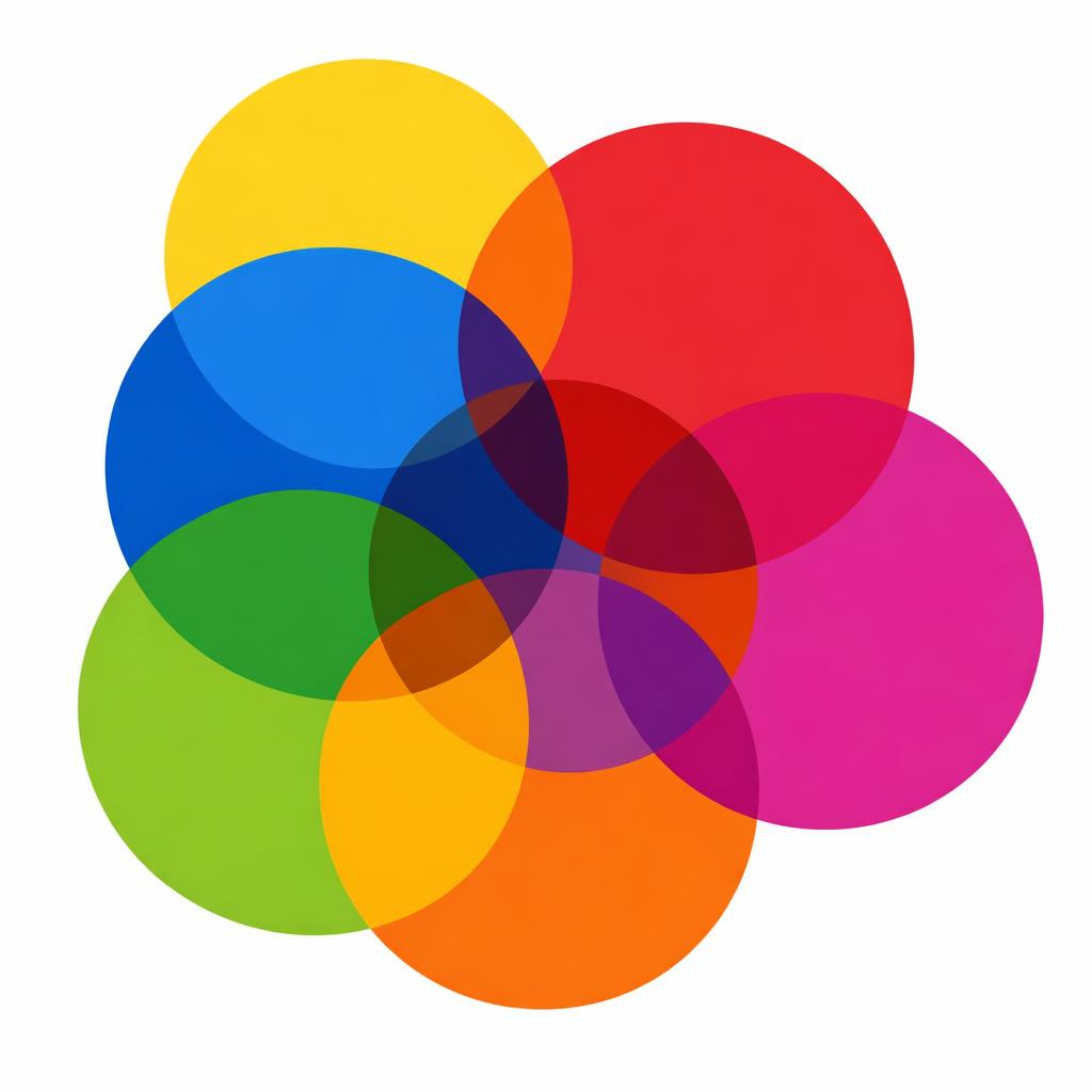 circles overlapping Blank Meme Template