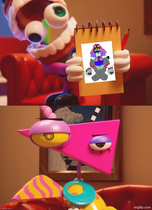 Zooble and Caine 2 | image tagged in zooble and caine 2 | made w/ Imgflip meme maker